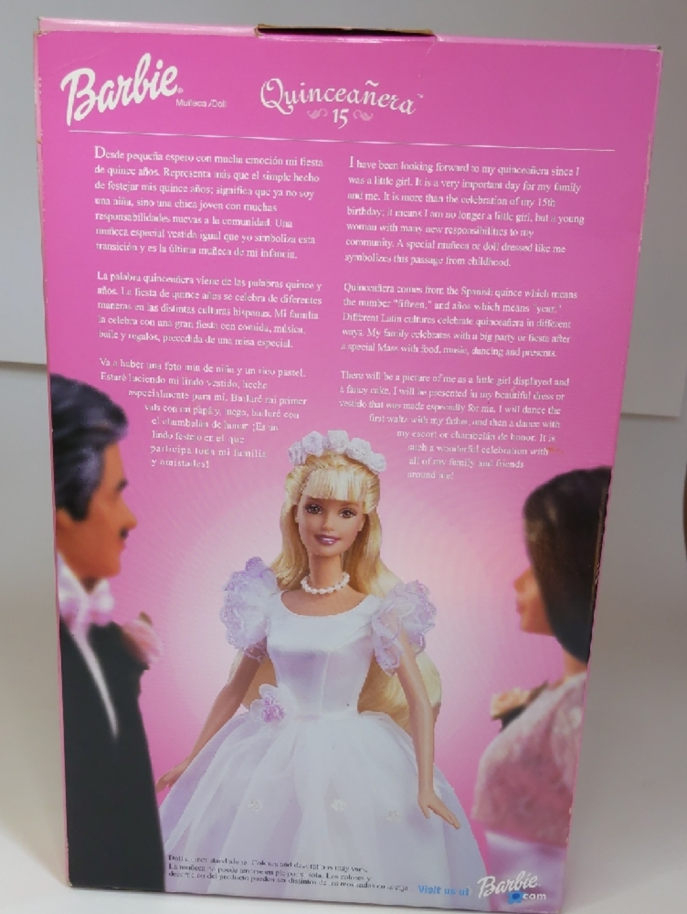 Barbie Quinceañera Doll 15th Birthday 2000 Mattel 50285 + Free Gift - Picture 2 of 9